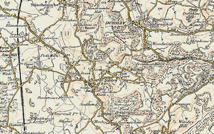 Old map of Forthay in 1898-1900