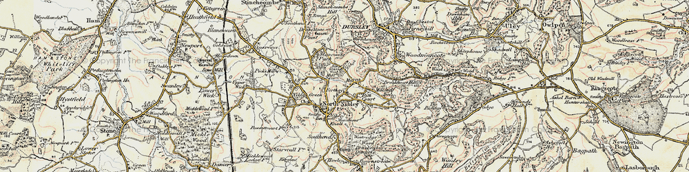 Old map of Forthay in 1898-1900