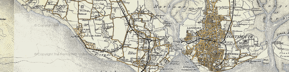 Old map of Forton in 1897-1899