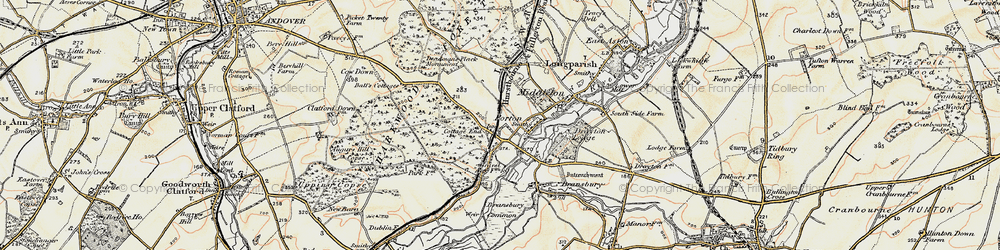 Old map of Forton in 1897-1900