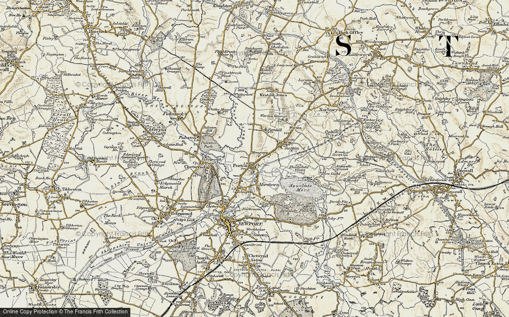 Old Map of Forton, 1902 in 1902