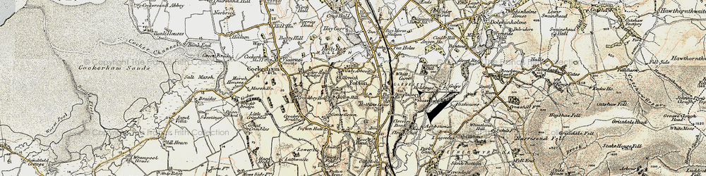 Old map of Forton in 1903-1904