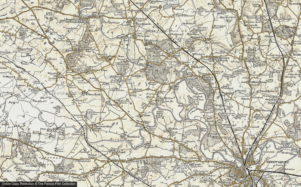 Old Map of Forton Heath, 1902 in 1902