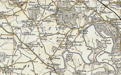 Old map of Forton Heath in 1902