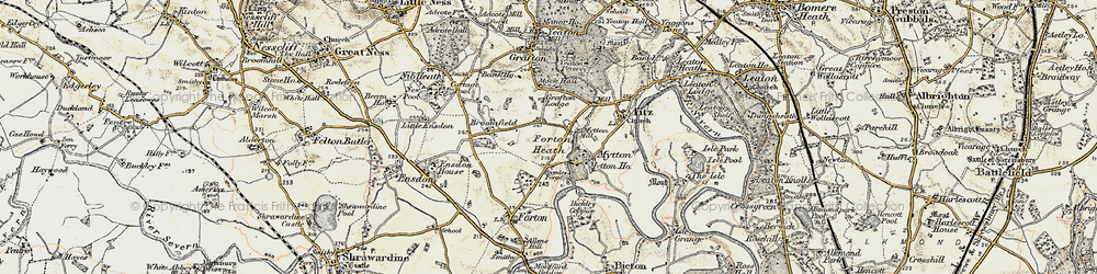 Old map of Bromley Forge in 1902