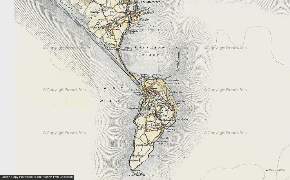 Old Map of Fortuneswell, 1899 in 1899