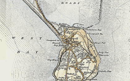 Old map of Fortuneswell in 1899