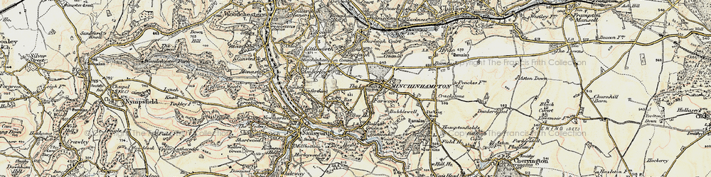Old map of Forwood in 1898-1900