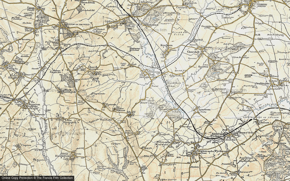Old Map of Foscot, 1898-1899 in 1898-1899