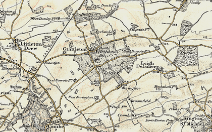 Old map of Foscote in 1898-1899