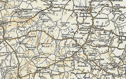 Old map of Fosten Green in 1897-1898