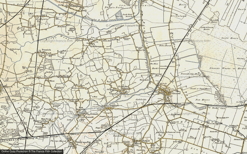 Old Map of Fosterhouses, 1903 in 1903