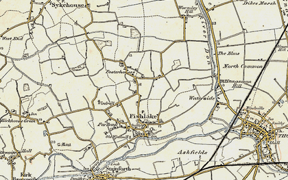 Old map of Fosterhouses in 1903