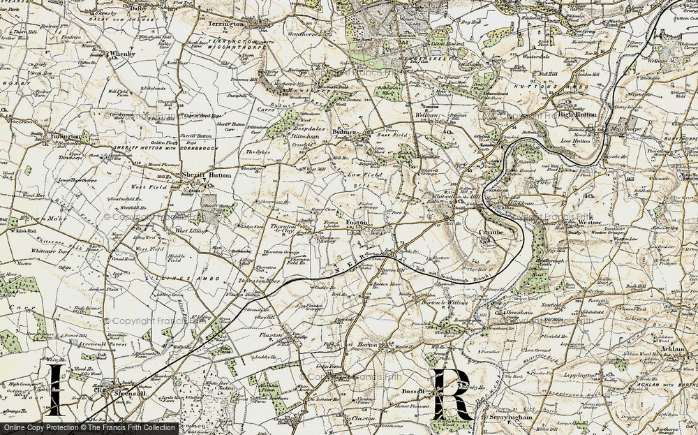 Old Map of Foston, 1903 in 1903