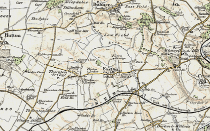Old map of Foston in 1903