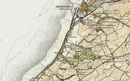 Old map of Fothergill in 1901-1905