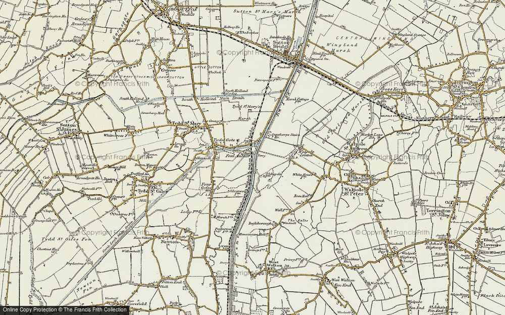 Old Map of Foul Anchor, 1901-1902 in 1901-1902