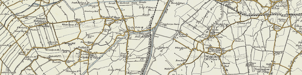 Old map of Foul Anchor in 1901-1902