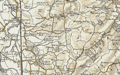 Old map of Foul End in 1901-1902