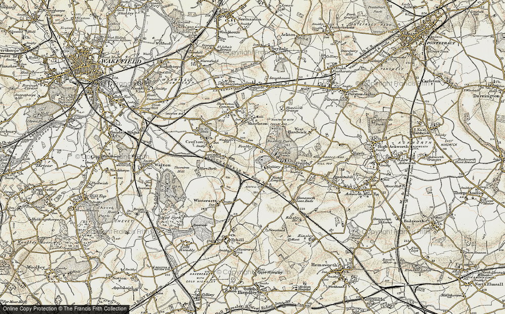 Old Map of Foulby, 1903 in 1903