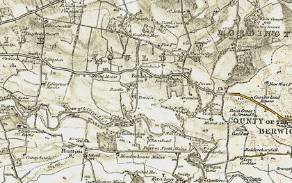 Old map of Woodlands in 1901-1903