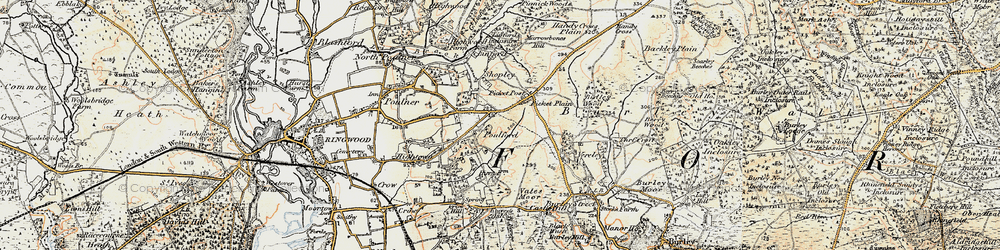 Old map of Foulford in 1897-1909