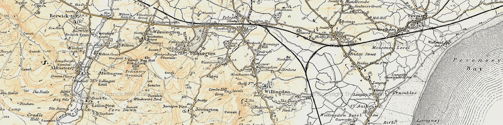 Old map of Foulride Green in 1898