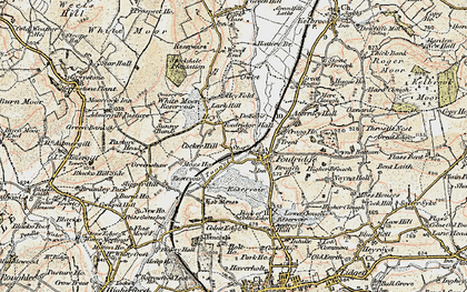 Old map of Bent Laithe in 1903-1904