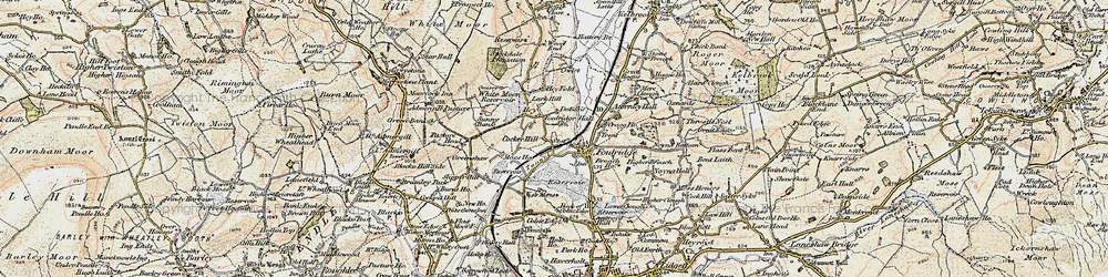 Old map of Foulridge in 1903-1904
