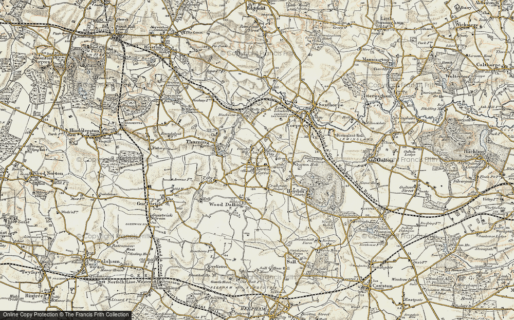 Old Map of Foundry Hill, 1902 in 1902