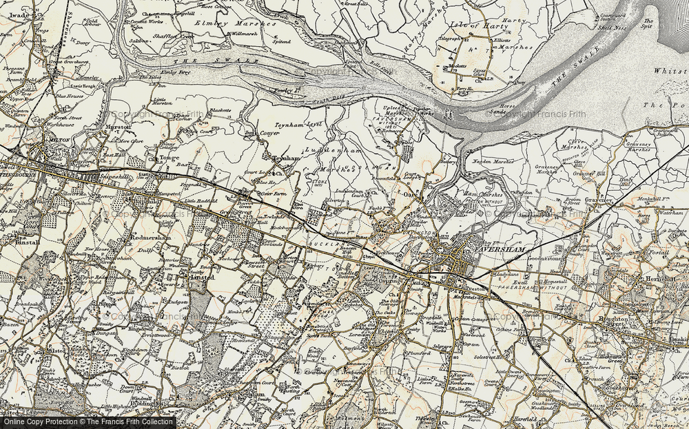 Old Map of Four Oaks, 1897-1898 in 1897-1898