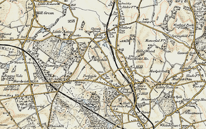 Old map of Four Oaks in 1902