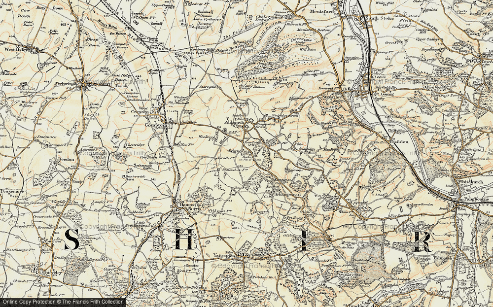 Old Map of Four Points, 1897-1900 in 1897-1900