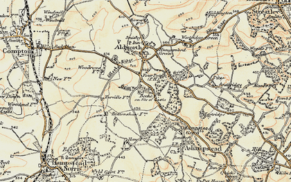 Old map of Four Points in 1897-1900