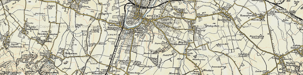 Old map of Four Pools in 1899-1901