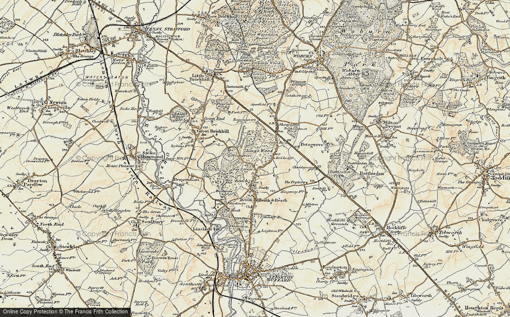 Old Map of Fox Corner, 1898-1899 in 1898-1899