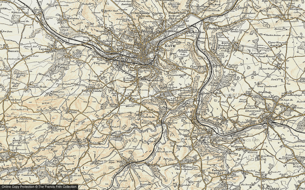 Old Map of Fox Hill, 1898-1899 in 1898-1899