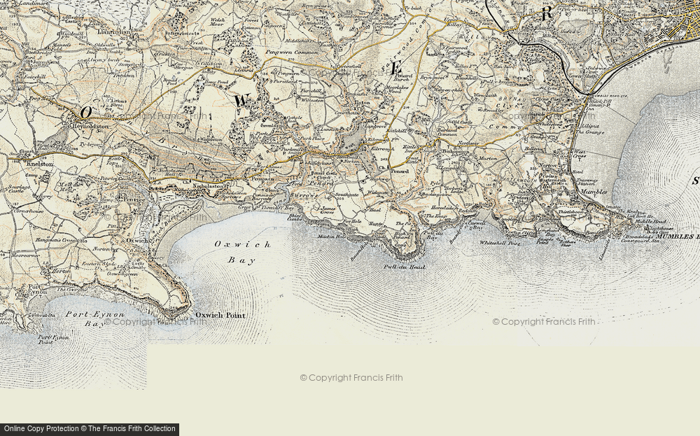 Historic Ordnance Survey Map of Fox Hole, 1900-1901