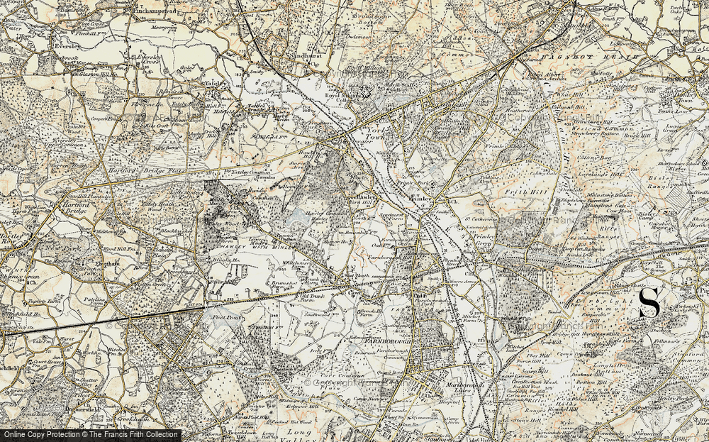 Old Map of Fox Lane, 1897-1909 in 1897-1909