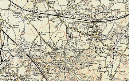 Old map of Foxbury in 1897-1902