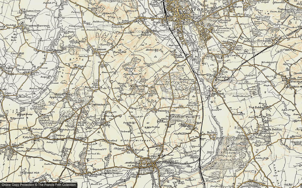 Old Map of Foxcombe Hill, 1897-1899 in 1897-1899