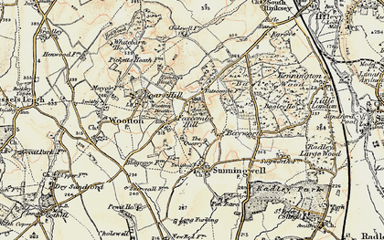 Old map of Foxcombe Hill in 1897-1899