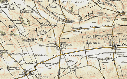 Old map of Boythorpe Cott in 1903-1904