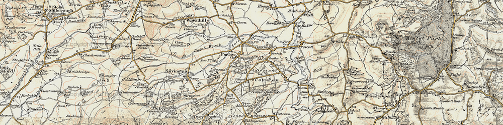 Old map of Foxholes, The in 1901-1902