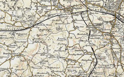 Old map of Foxley in 1902