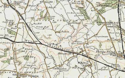 Old map of Foxton in 1903-1904