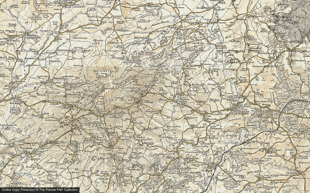Old Map of Foxwood, 1901-1902 in 1901-1902