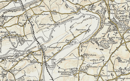 Old map of Foy in 1899-1900
