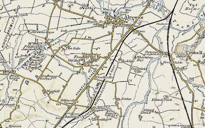 Old map of Fradley in 1902