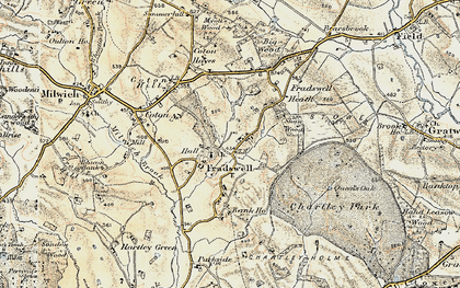 Old map of Fradswell in 1902